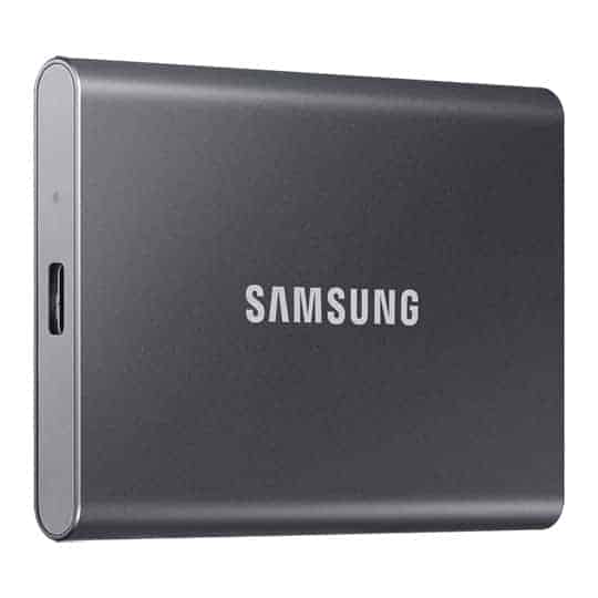 Samsung T7 1TB Portable External SSD USB-C/A Gen2 Grey